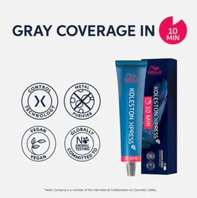 WELLA Koleston Xpress Permanent Colour 100% grey coverage in 10 mins COLOUR ONLY - image 1 of 4