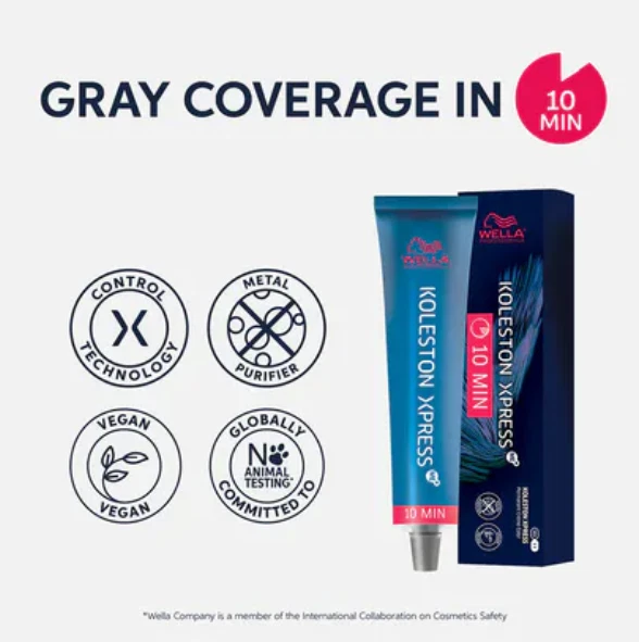 WELLA Koleston Xpress Permanent Colour 100% grey coverage in 10 mins 7N 8N 9N 7A - image 1 of 4