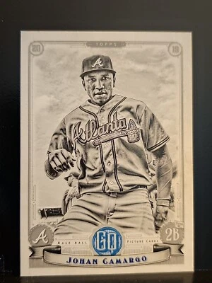 2019 Topps Gypsy Queen Black and White #38 Johan Camargo BRAVES / 50 - Image 1 of 2