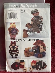 Butterick Craft Pattern #341/3789 - 9.5” Luv ‘N Stuff Best Friends, Uncut - Picture 1 of 3