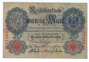 Germany 20 Mark 1910   P-40b Circulated - Picture 1 of 2