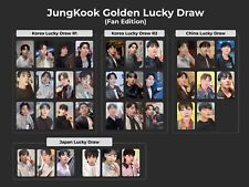 BTS JUNGKOOK GOLDEN LUCKY DRAW PC PHOTOCARD FAN EDITION RARE LD