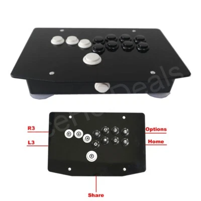 RAC-J500B-P4 All Buttons Arcade Fight Stick Game Controller Hitbox Joystick PS4 - Image 1 of 4