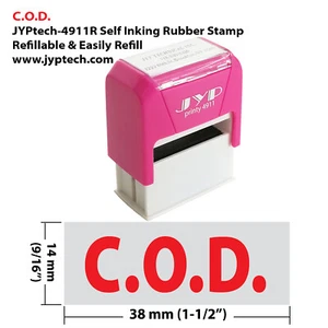 C.O.D. Sello de goma autoentintado JYP 4911R (tinta roja) - Imagen 1 de 1