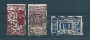 1922 REGNO MAZZINI 3 VAL USATI MF15105 - Foto 1 di 1