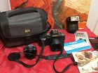 Canon T70 film camera lens kit w/ 28mm wide angle lens, 2x, flash, case, manuals