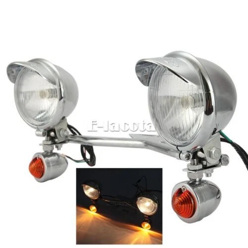 Fog Passing Driving Auxiliary lights for Honda VTX 1300 1800 TYPE C R S N RETRO - Image 1 of 4