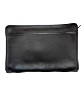 Coach Black Leather Legal Size Document Case Portfolio Briefcase 15x10" VTG 5225 - Picture 1 of 14