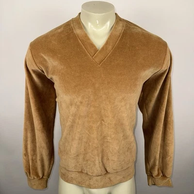 Camisa Vintage Terciopelo Puccini Kogan Disco Hipster Skate Surf Años 60 70 MCM Para Hombres XL Foto 1 de 4