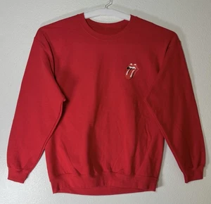 The Rolling Stones Hackney Diamonds 2024 Tour Red Sweatshirt Large - Picture 1 of 12