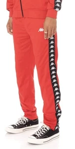 Pantalones deportivos Kappa 222 Banda Aderno rojo/negro/blanco talla M 37178ZW $80 NUEVOS CON ETIQUETAS - Imagen 1 de 8