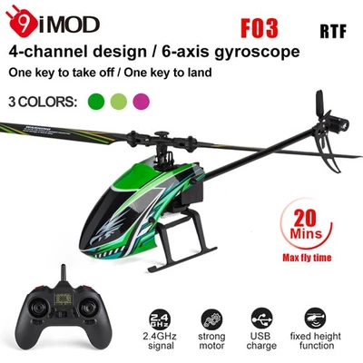 9IMOD 14" RC Helicopter RTF 2.4Ghz 4CH Remote Control Helicopters 6-Axis Gyro UK - Image 1 of 4