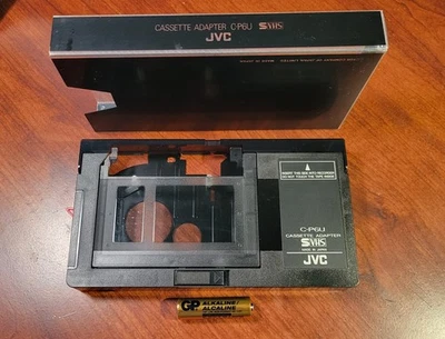 Motorized JVC Cassette Adapter P/N C-P6U.  Plays compact S VHS in a VHS adapter - Image 1 of 4