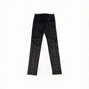 Women's Tripp NYC Black Gray Striped Punk Stretch Pants Size 26 - Picture 1 of 9