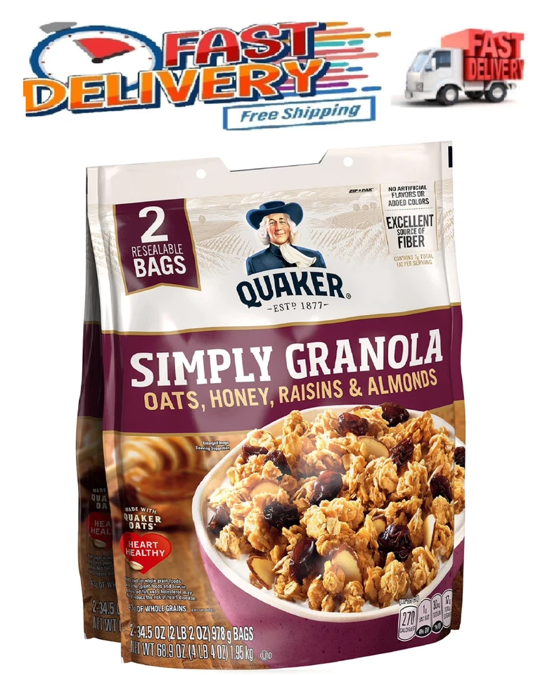 Quaker Simply Granola, 34.5 oz., 2 pk. - Image 1 of 4