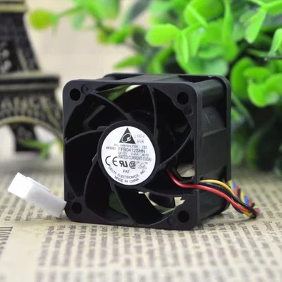DELTA FFB0412SHN Cooling Fan DC 12V 0.45A PWM Double Ball 4PIN Fan 40x40x28mm - Image 1 of 4