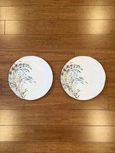 Anthropologie Printemps Speiseteller Steinzeug Wildblumen 2er Set - Bild 1 von 9