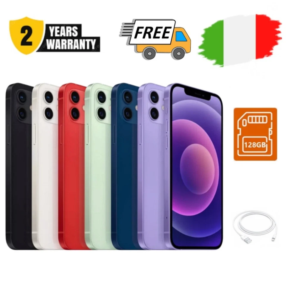 NUOVO Apple iPhone 12 mini - 128GB Nero Bianco Rosso ✔️ Sigillato ✔️ Originale - Immagine 1 di 4