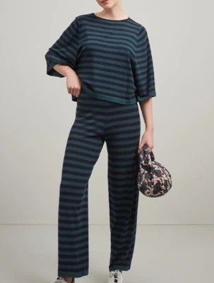 Conjunto de top y pantalones casuales de pierna ancha Weekend Max Mara corte etiqueta primavera/verano Foto 1 de 4