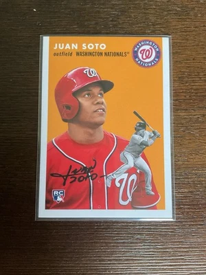 2018 Topps Throwback Thursday #TBT Juan Soto #260 1954 Variation PR 1480 NY Mets - Image 1 of 2