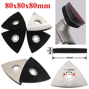 80*80*80mm Triangle Sanding Pad Hook & Loop Backing Pad Sander Attachment Pad - Picture 1 of 10