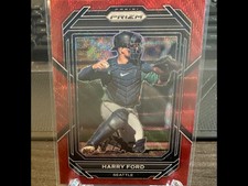 2023 Panini Prizm MLB Harry Ford Red Wave Prizm Rookie No.20 Mariners Mint SSP 