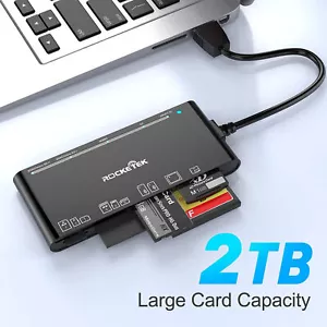 7 IN 1 USB 3.0 Memory Card Reader High-Speed Adapter for Micro SD SDXC CF SDHC - Picture 1 of 9