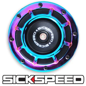 SICKSPEED NEO CHROME SUPER LOUD COMPACT ELECTRIC BLAST TONE HORN CAR SUV 12V P1 - Bild 1 von 1