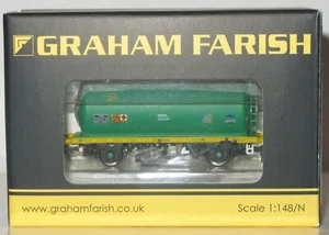 Graham Farish N Gauge 373-775B BP Green 45 tonne TTA Tank Wagon BPO 37086 - Picture 1 of 4