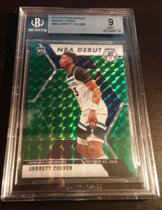 2019-20 Mosaic Green NBA Debut - Jarrett Culver RC #263 Memphis Grizzlies BGS 9 - Picture 1 of 2