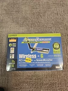 Linksys WMP54GS 2.4GHz Wireless-G PCI Adapter with SpeedBooster - Brand New - Picture 1 of 5