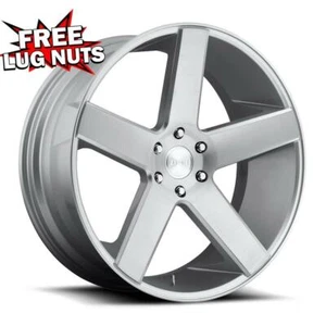 22 inch 22x9.5 DUB 1PC S218 BALLER SILVER BRUSHED wheel 6x5.5 6x139.7 +19 - Picture 1 of 1