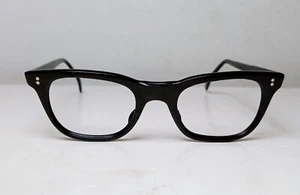 1950's UNSIGNED Geek Johnny Depp Glasses Zyl Red Wood Optical Tart - Picture 1 of 5