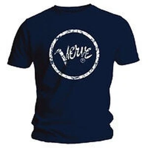 Verve Distressed Logo Camisetas TALLA S Blu - Bild 1 von 1