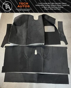 Ford Cortina Mk3, Mk4 & Mk5 Handcrafted to Order Hessian Backed Carpet Set - Picture 1 of 4