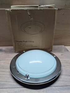 Moderne Chrom-Deckenleuchte unterputz - 28,5 cm - Bild 1 von 6