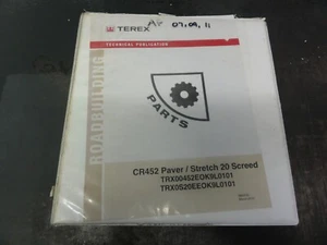 Terex Roadbuilding CR452 Paver Stretch 20 Screed Parts Catalog Manual - Picture 1 of 5