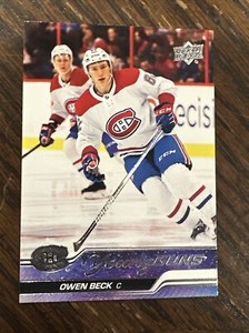 2023-24 UD Upper Deck Series 1 Young Guns - 214 Owen Beck - Montreal Canadiens