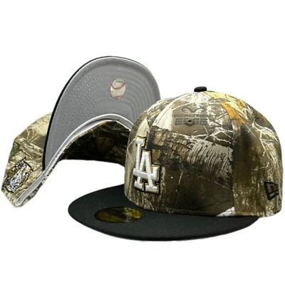 New Era Los Angeles Dodgers 40th Anniversary 59Fifty Hat, Size 7 5/8 - Camo/Grey - Image 1 of 4