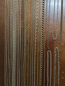 Maglia catena tono oro misto 2,5 libbre per creazione gioielli o rielaborazione decorazione artistica - Foto 1 di 8
