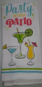 Asciugamano da cucina in cotone stampa FULL UNCUT PARTY ON THE PATIO - Foto 1 di 1