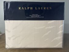 Ralph Lauren KING Flat Sheet Mirada Olivia Cream 100% Cotton $185 Animal Print