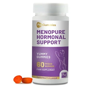 Menopure Hormonal Support 60 Vegan Pro Gummies | Menopause Support Gummies - Picture 1 of 10