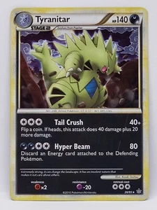 Tyranitar 26/95 Unleashed Holo Raro 2010 Nintendo Pokemon Tarjeta MOD PLAY ARRUGADO - Imagen 1 de 12