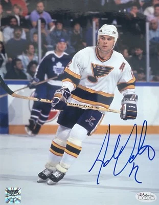 Autógrafo Adam Oates STL Blues 8x10 ¡2 certificaciones! Foto 1 de 4