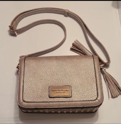 Marc New York Andrew Marc White Silver Studded Crossbody Shoulder Bag - Image 1 of 4