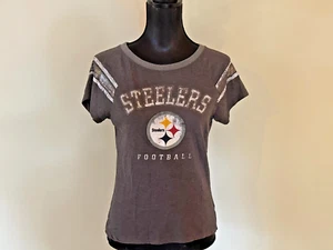 PITTSBURGH STEELERS Women's vintage style official NFL Team Apparel shirt Small - Picture 1 of 10