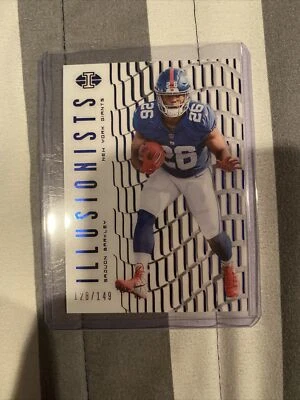 SAQUON BARKLEY #/149 2018 PANINI ILLUSIONS ILLUSIONISTS BLUE RC ROOKIE SP - Image 1 of 4