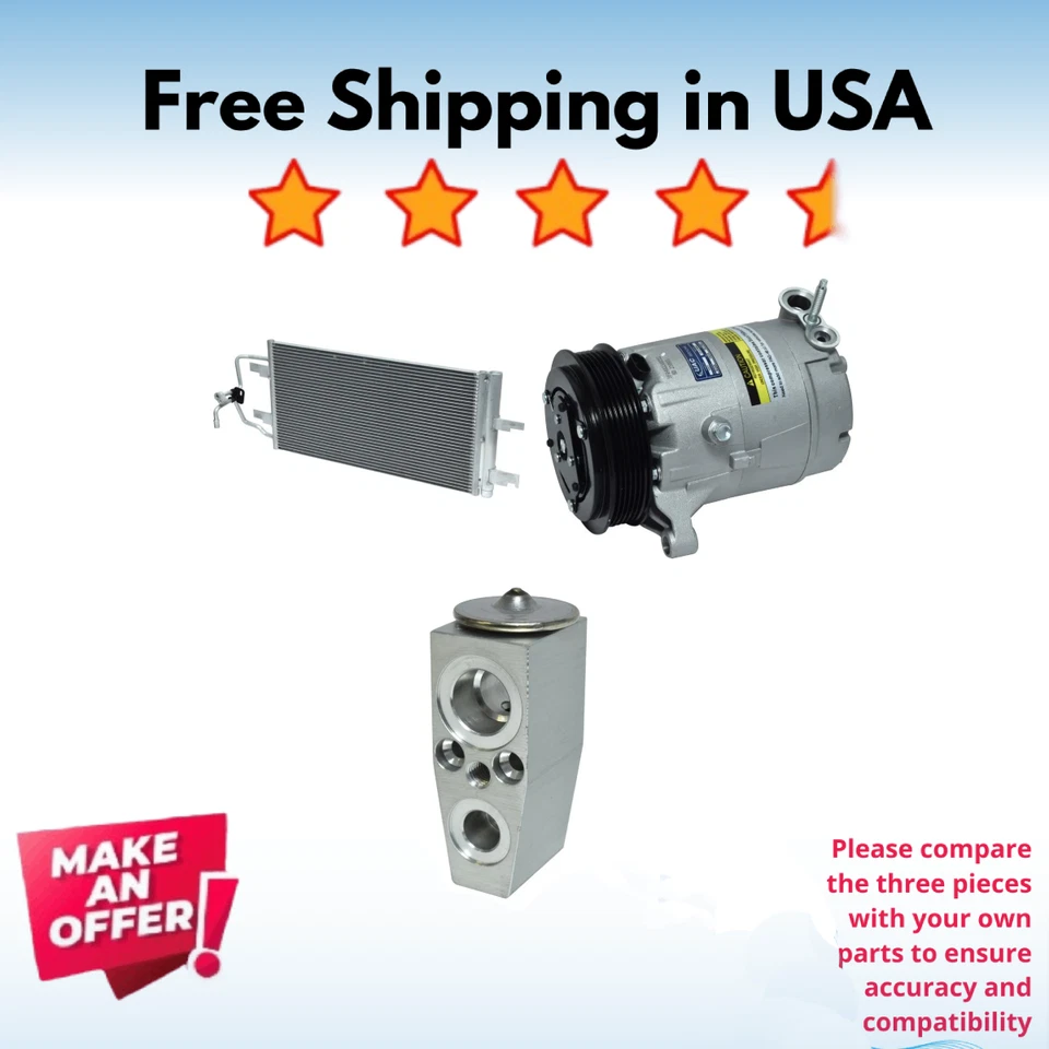 Kit Compresor A/C Fit Chevrolet Impala 2006-09, Chevrolet Monte Carlo 2006-2007 Foto 1 de 4