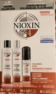 Nioxin System 4 Colored Hair Progressed Thinning Kit-not Full - Picture 1 of 5
